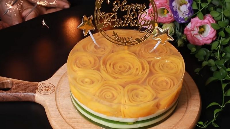 Cách làm bánh sinh nhật bằng rau câu