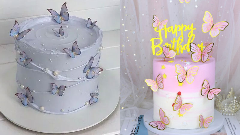 Bánh sinh nhật hình cánh bướm