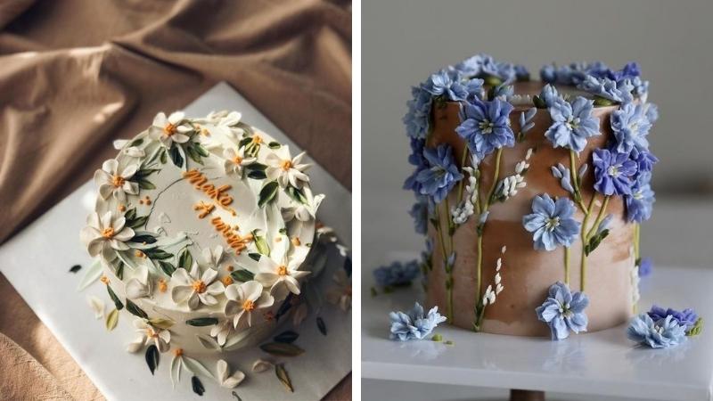 Bánh sinh nhật lấy cảm hứng từ những bông hoa