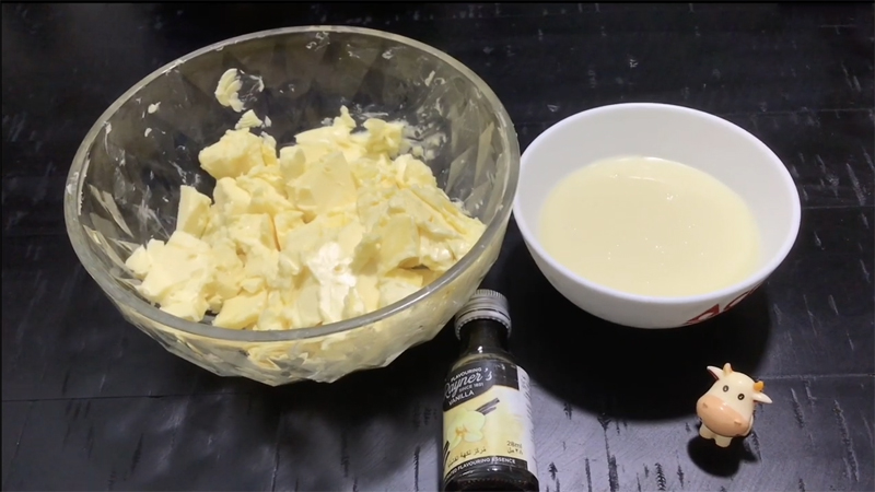 Nguyên liệu làm kem bông trang trí từ bơ